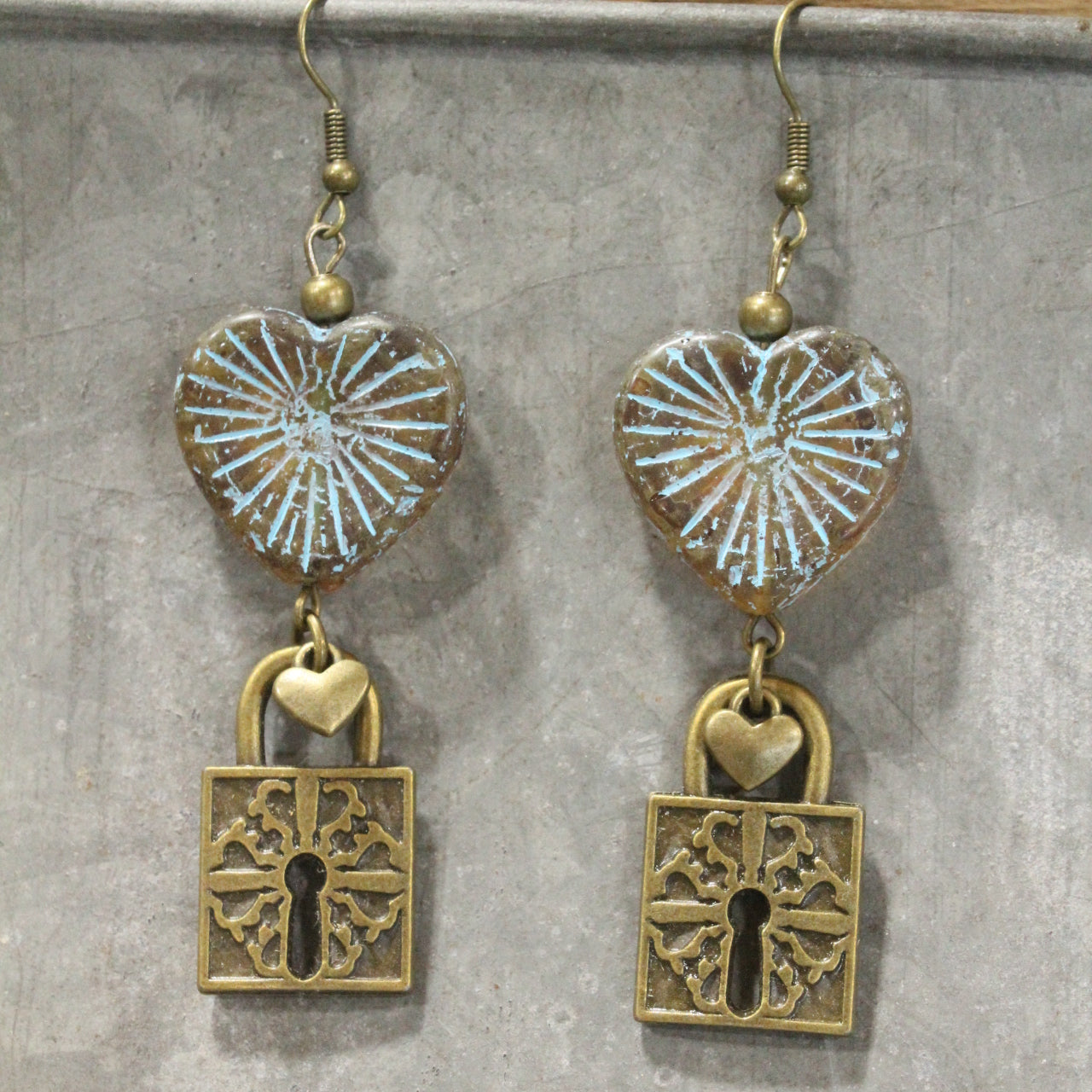 Unlocking Our Hearts Dangle Earrings