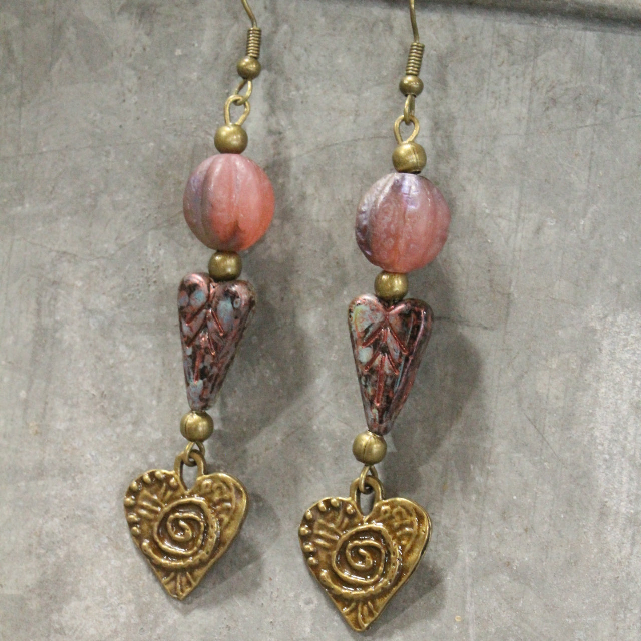 So Charming Heart Dangle Earrings
