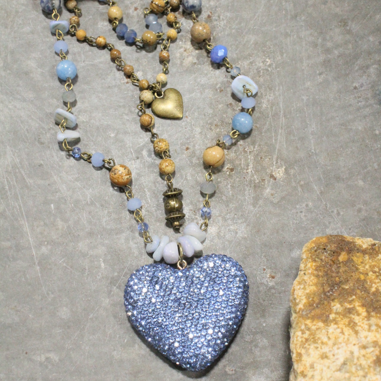 What A Charmer Heart Layered Necklace