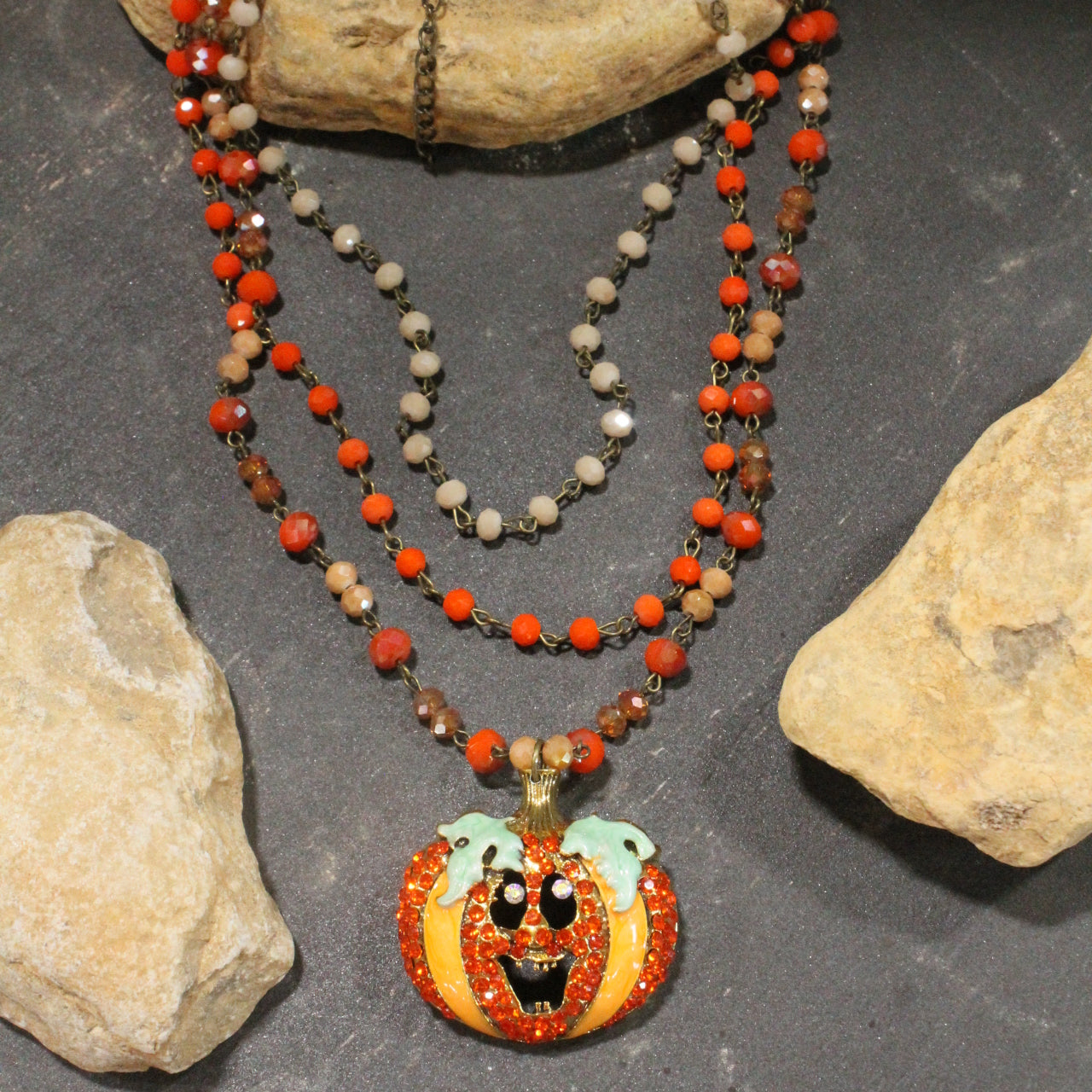 Bohemian Layered Laughing Jack Layered Necklace