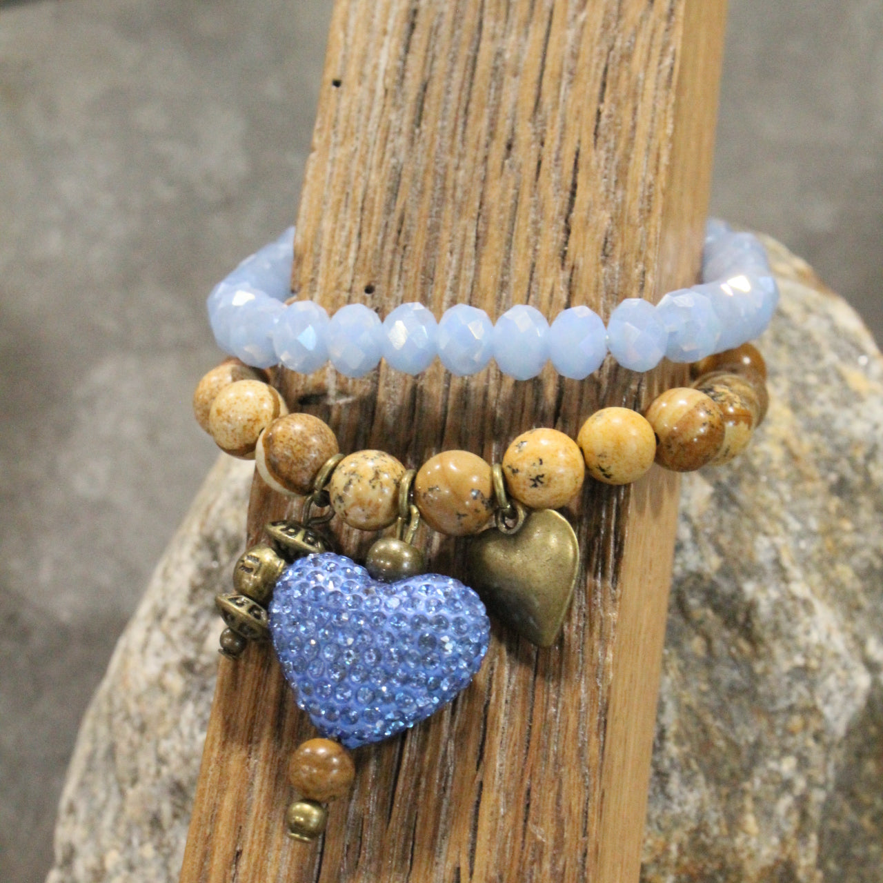 What A Charmer Heart Bracelet Set