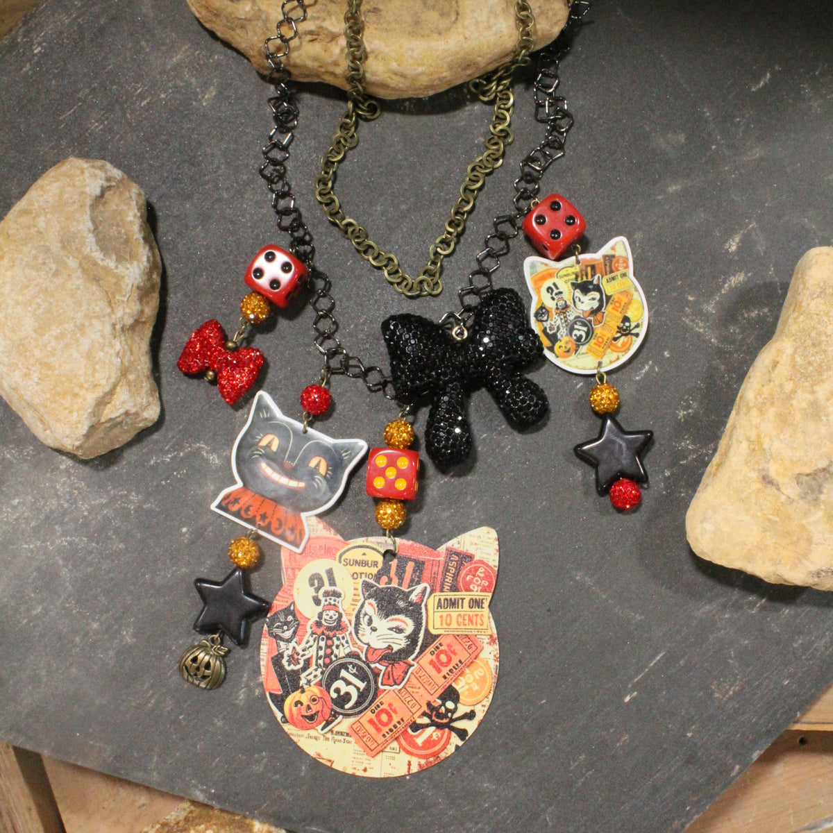 Don't Be A Copy Cat Charm'd Necklace