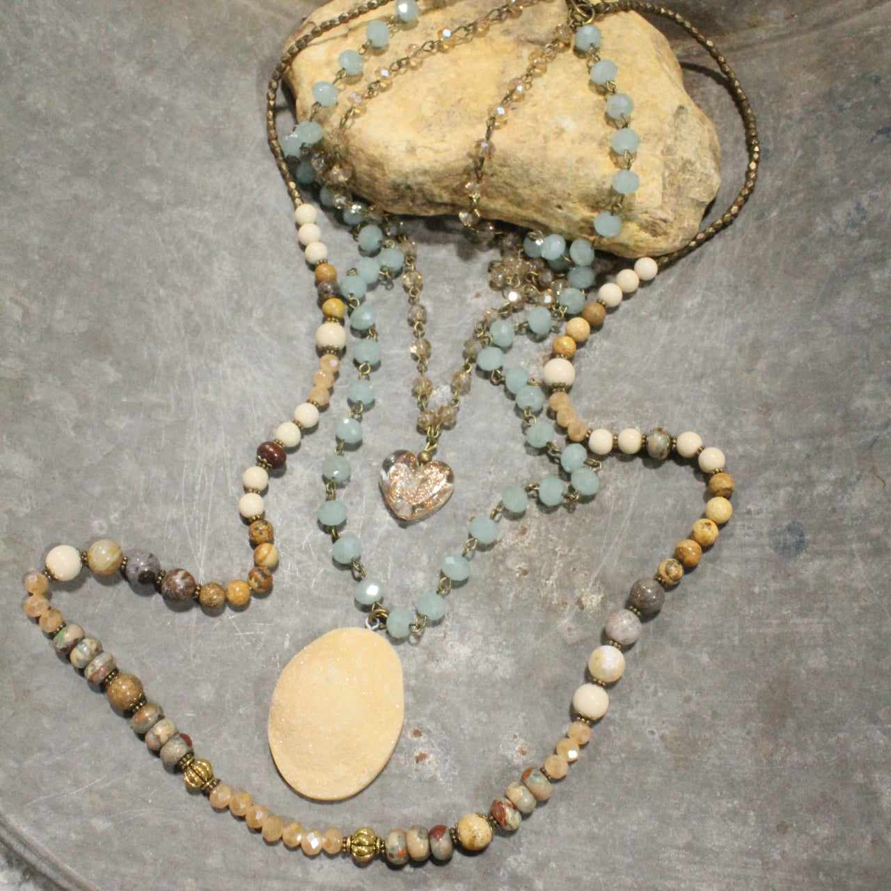 Warming My Heart Layered Necklace