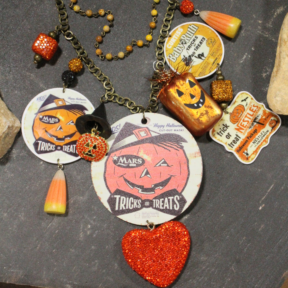 Just Treats NO Tricks Charm'd Necklace