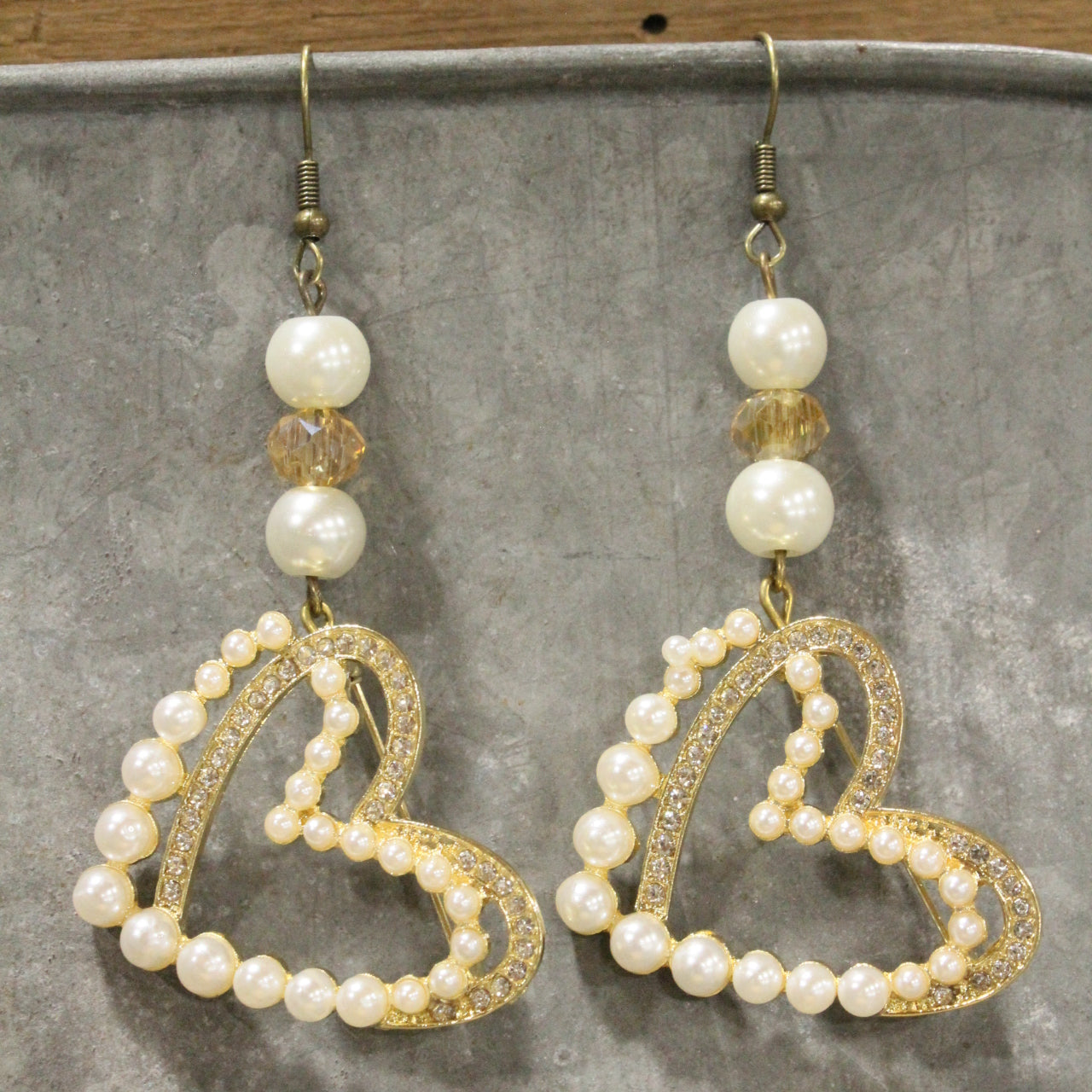 Never Enough Hearts Dangle Earrings