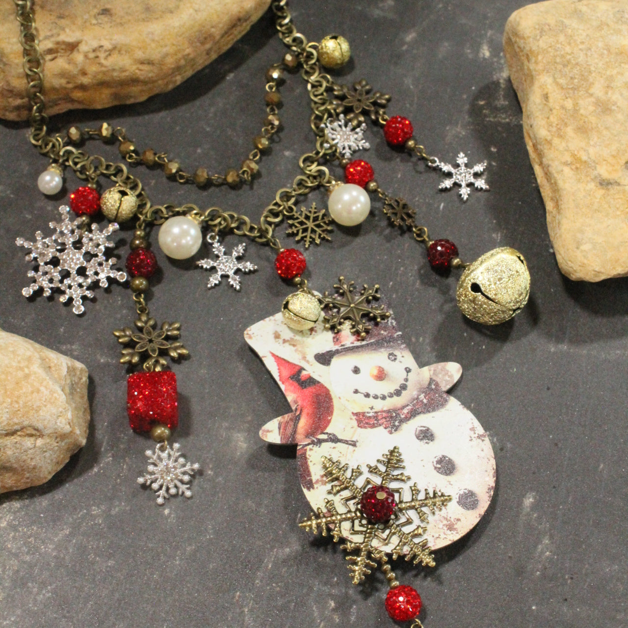 Snowflake Winter Charm'd Necklace