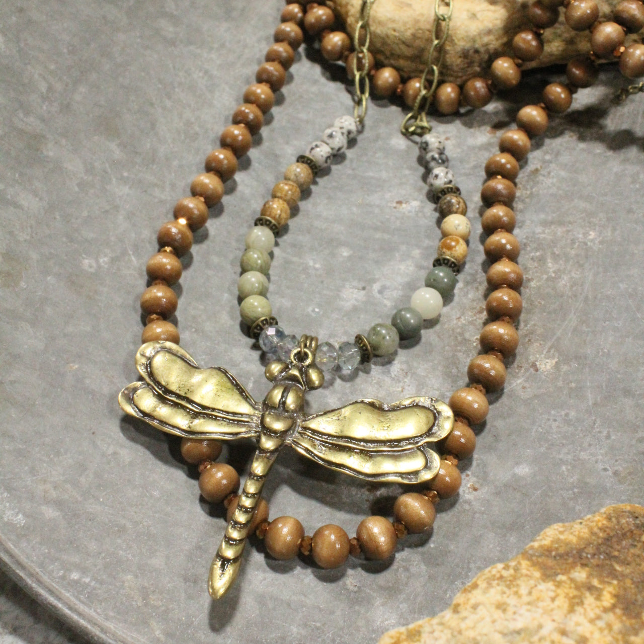 Flying Away Retreat Boho Layered Necklace