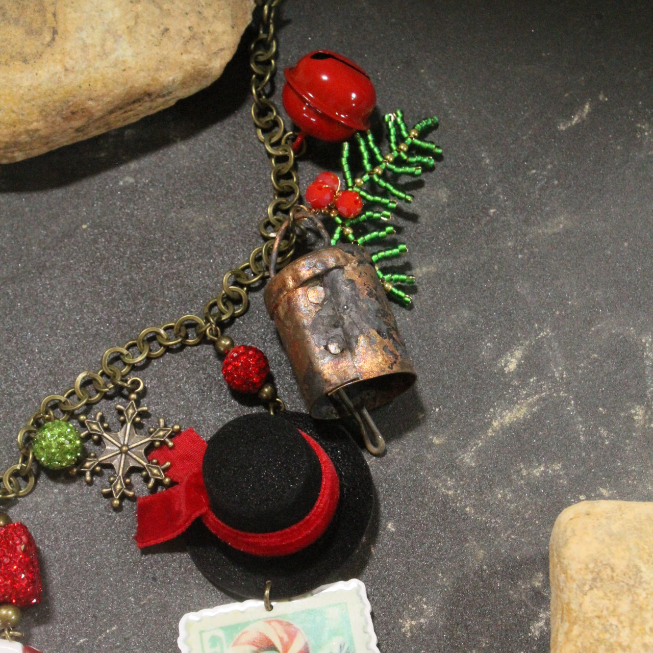 Hats Off Snowman Time Charm'd Necklace