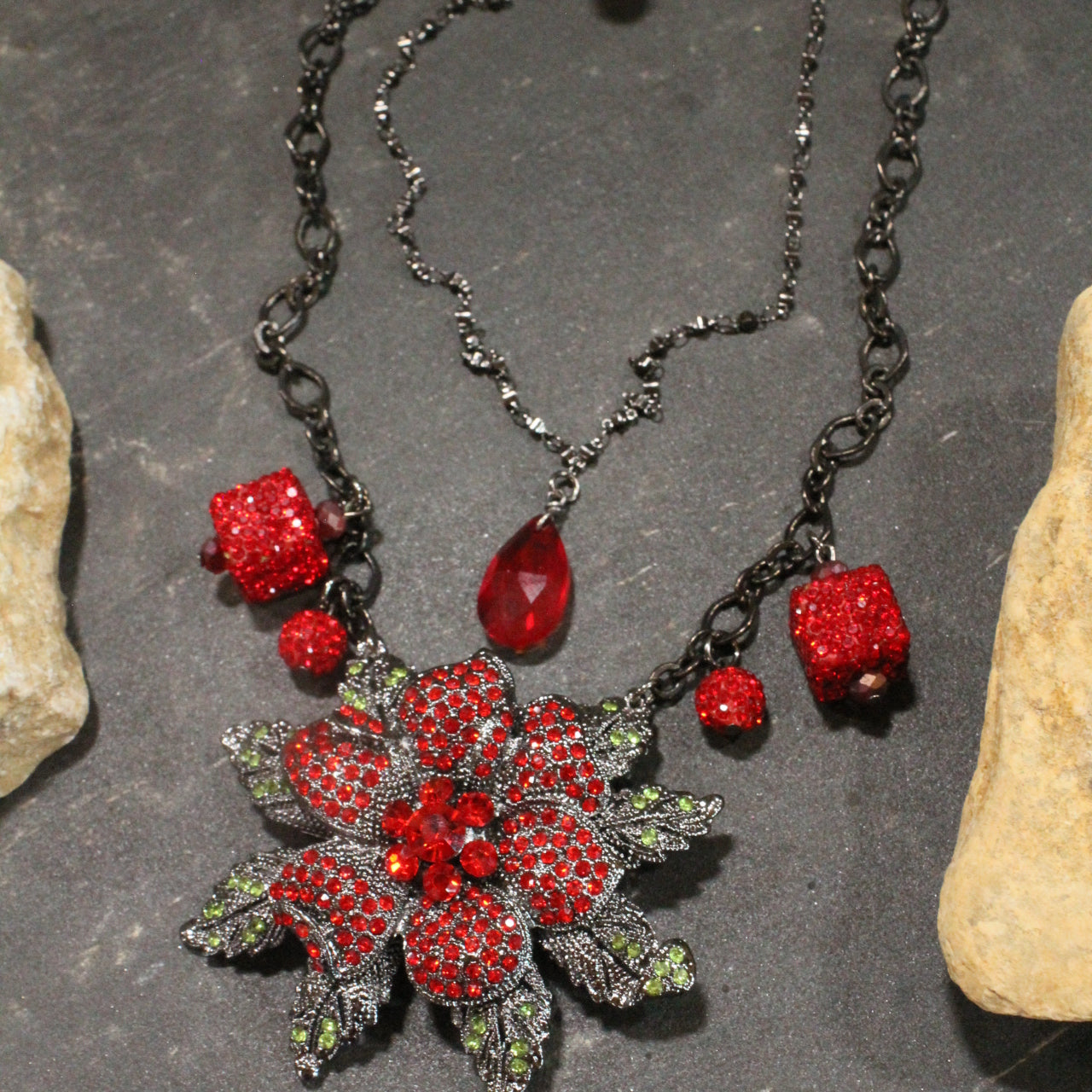 Poinsettia Traditions Layered Necklace
