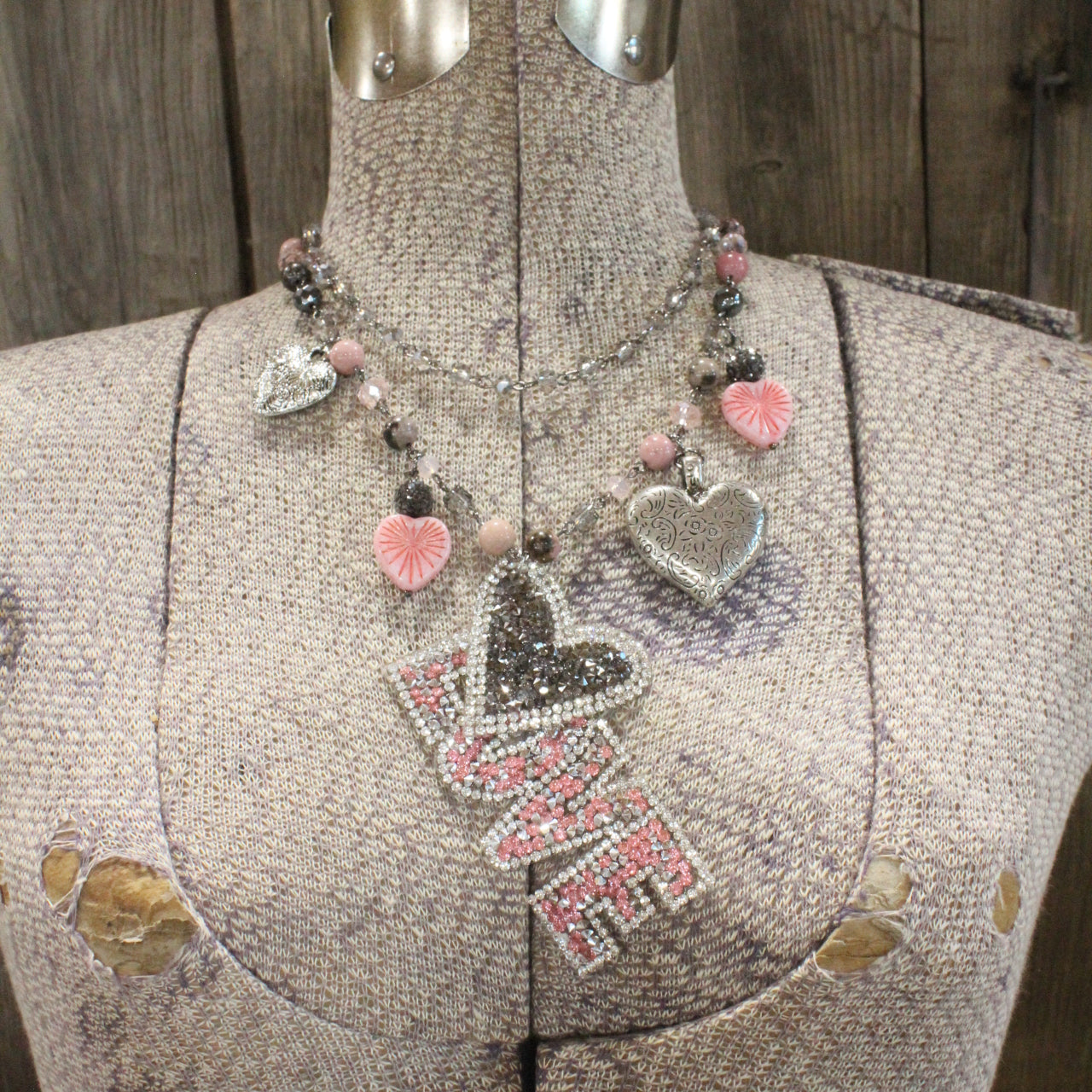 I Hit The Jack Pot With This Blushin' Pink Love Charm'd Necklace