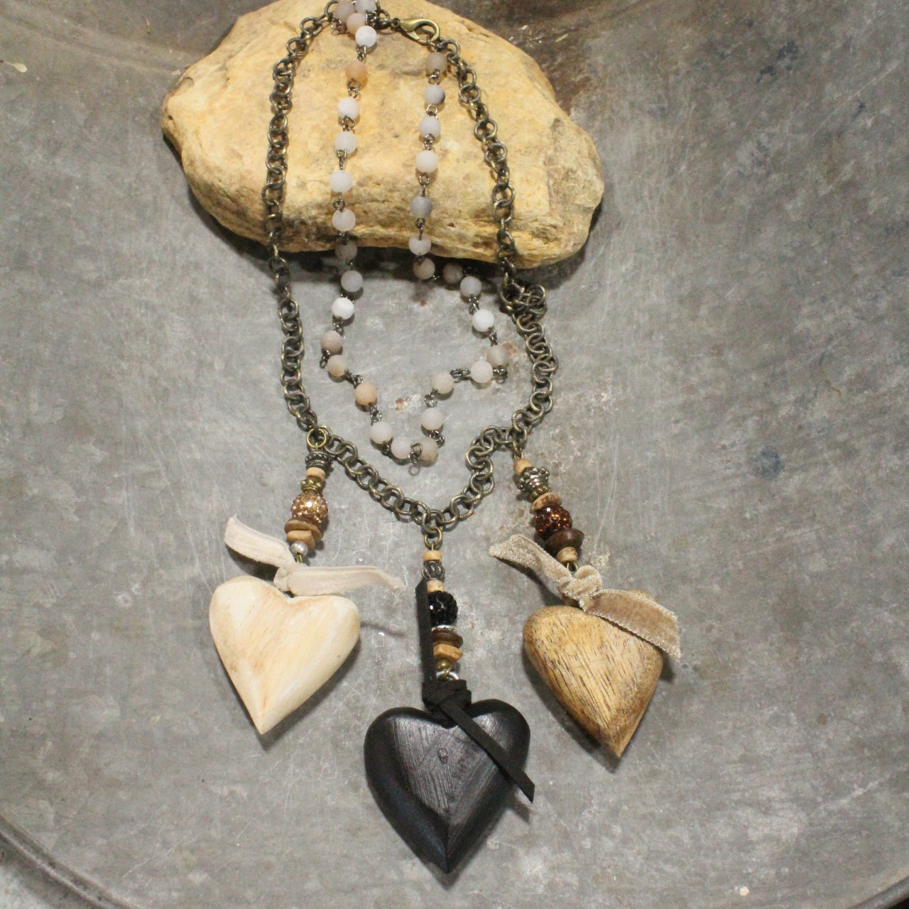 Three Times The Love Charm'd Necklace