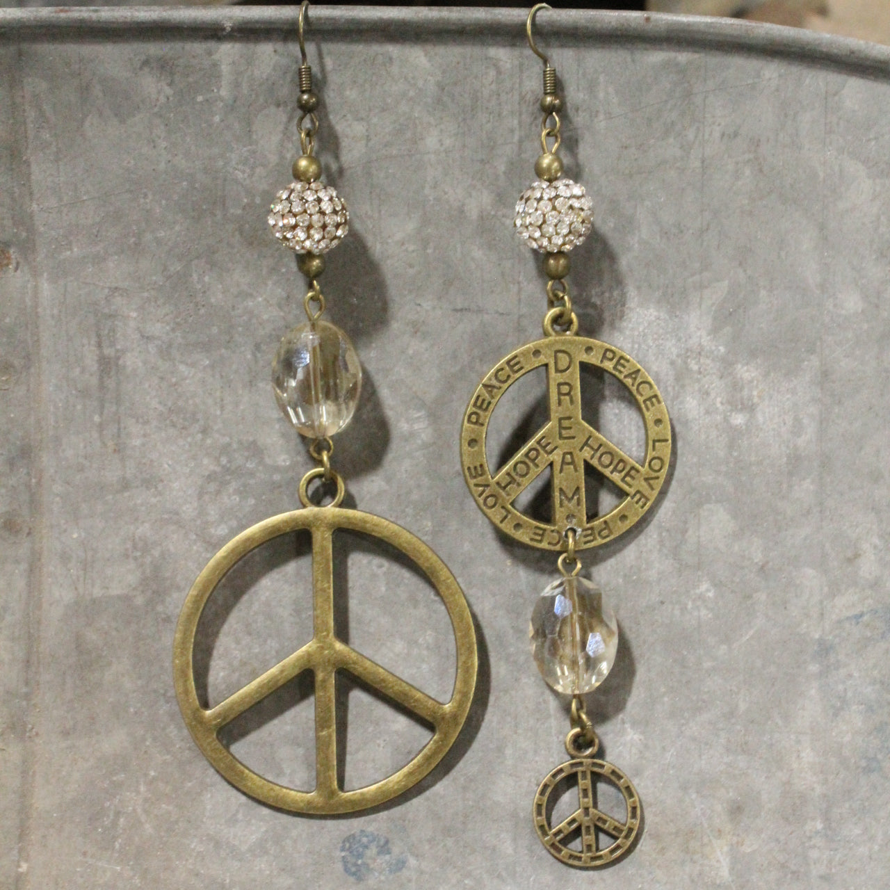 Touch Of Class Peace Dangle Earrings