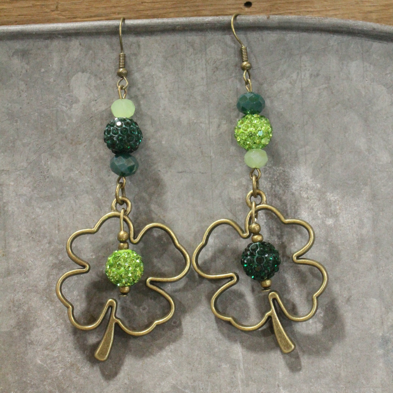 Four Leaf Clover Dangle Earrings