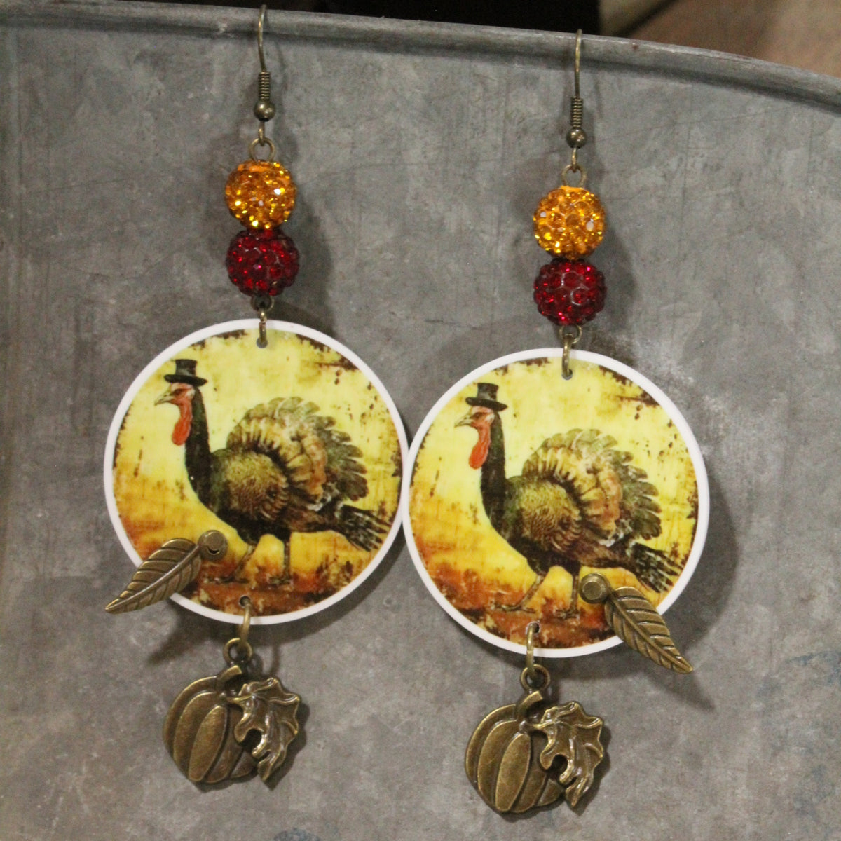 Turkey Trot Dangle Earrings
