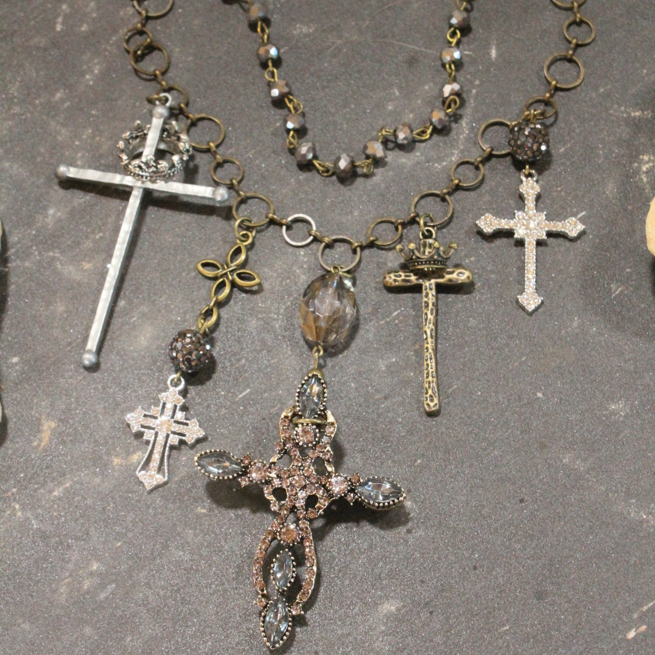 Cross My Heart Charm'd Necklace