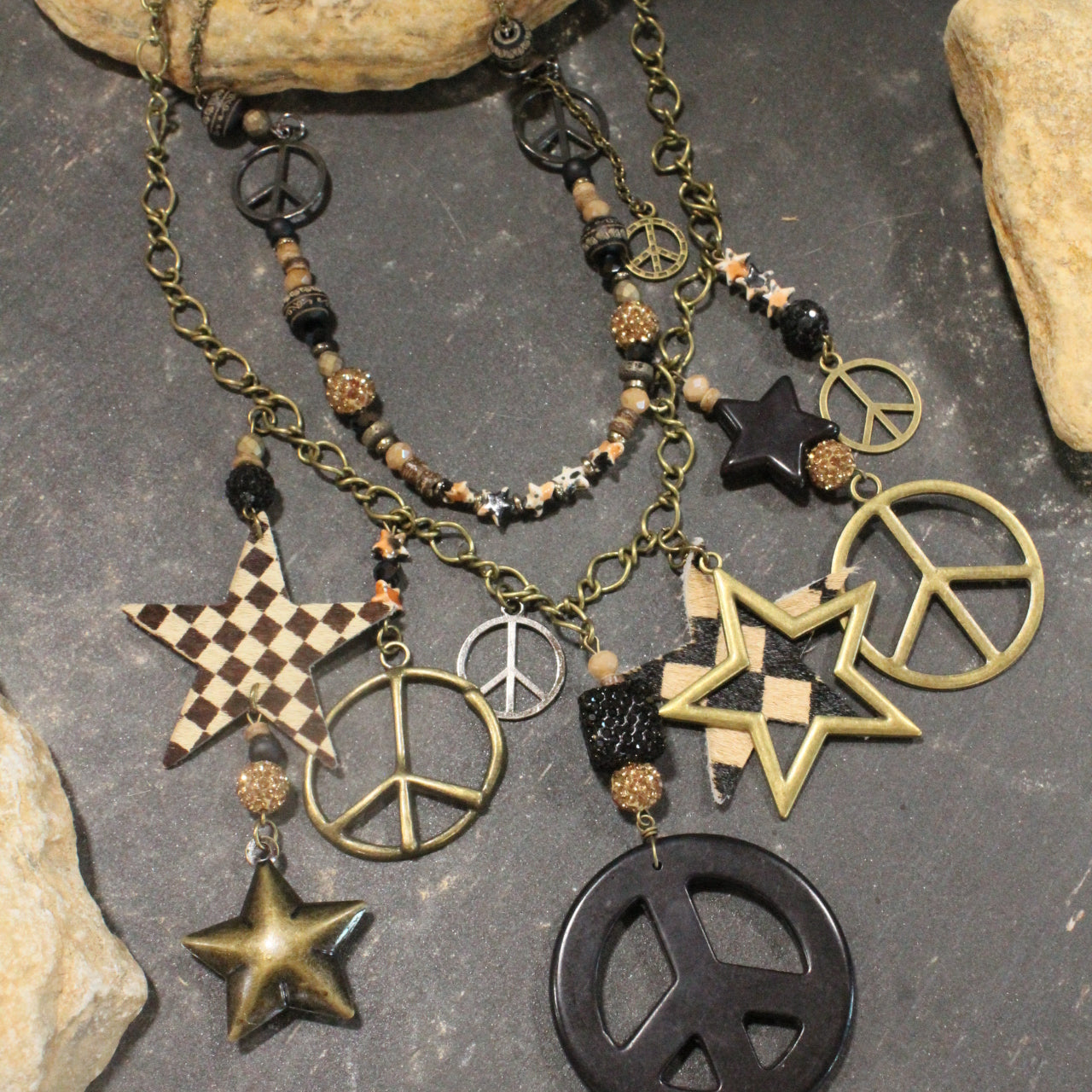 Passionate Peace Beaded Necklace