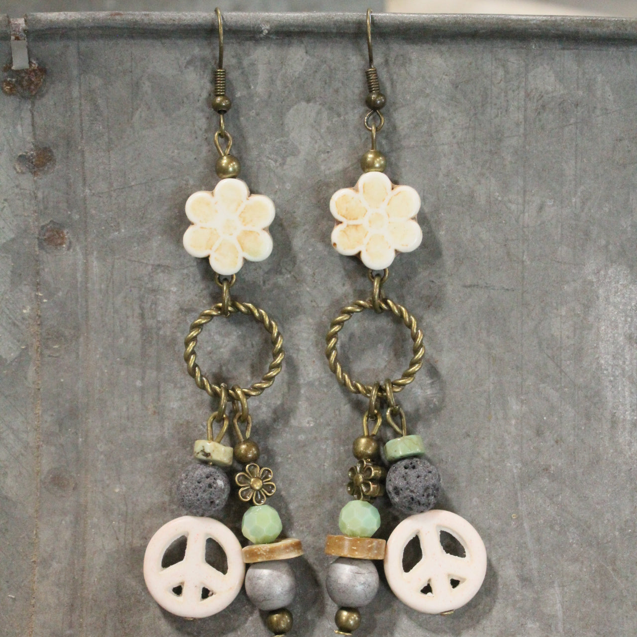 The Power Of Peace Dangle Earrings