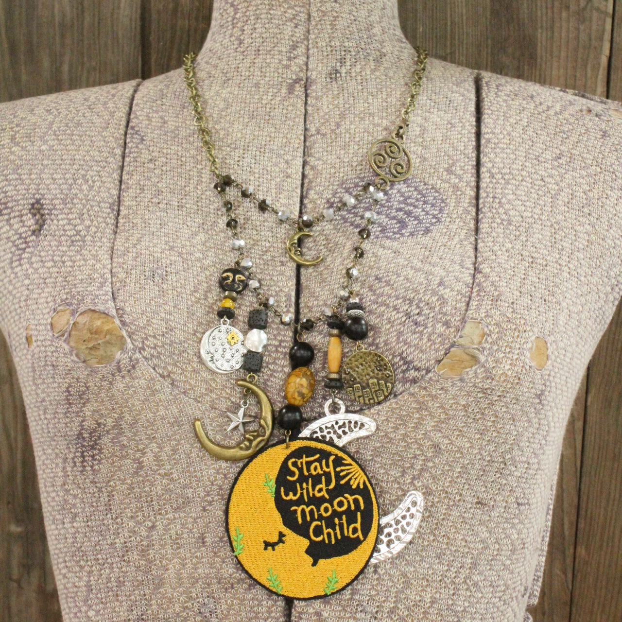 STAY WILD MOON CHILD... Charm'd Necklace