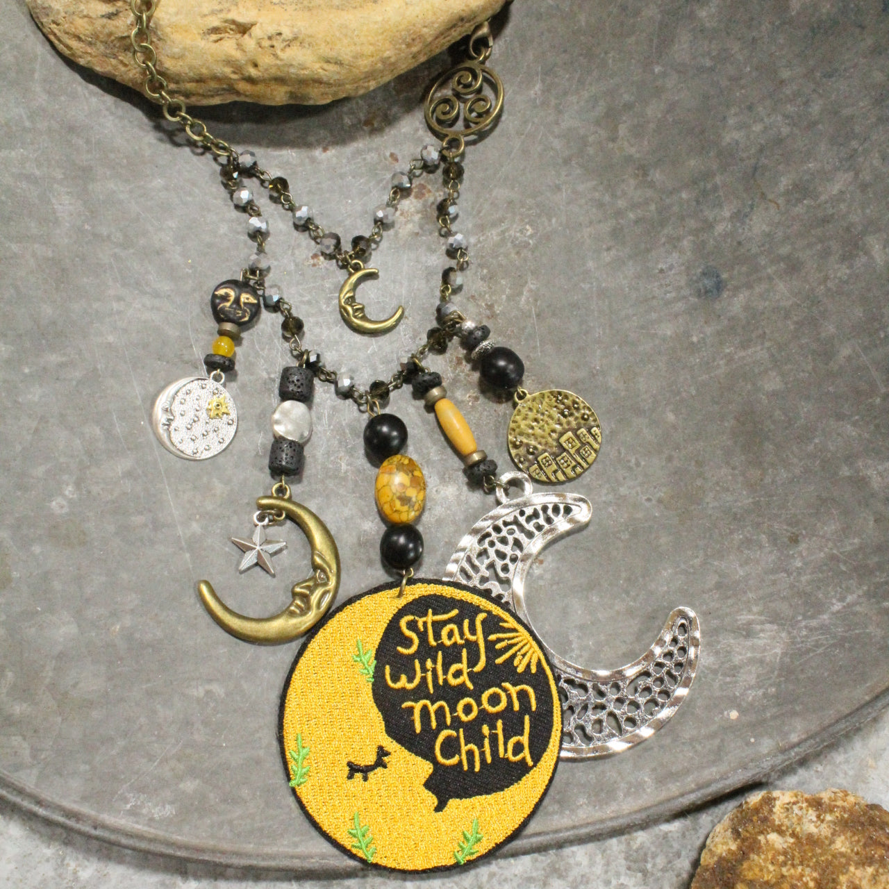 STAY WILD MOON CHILD... Charm'd Necklace