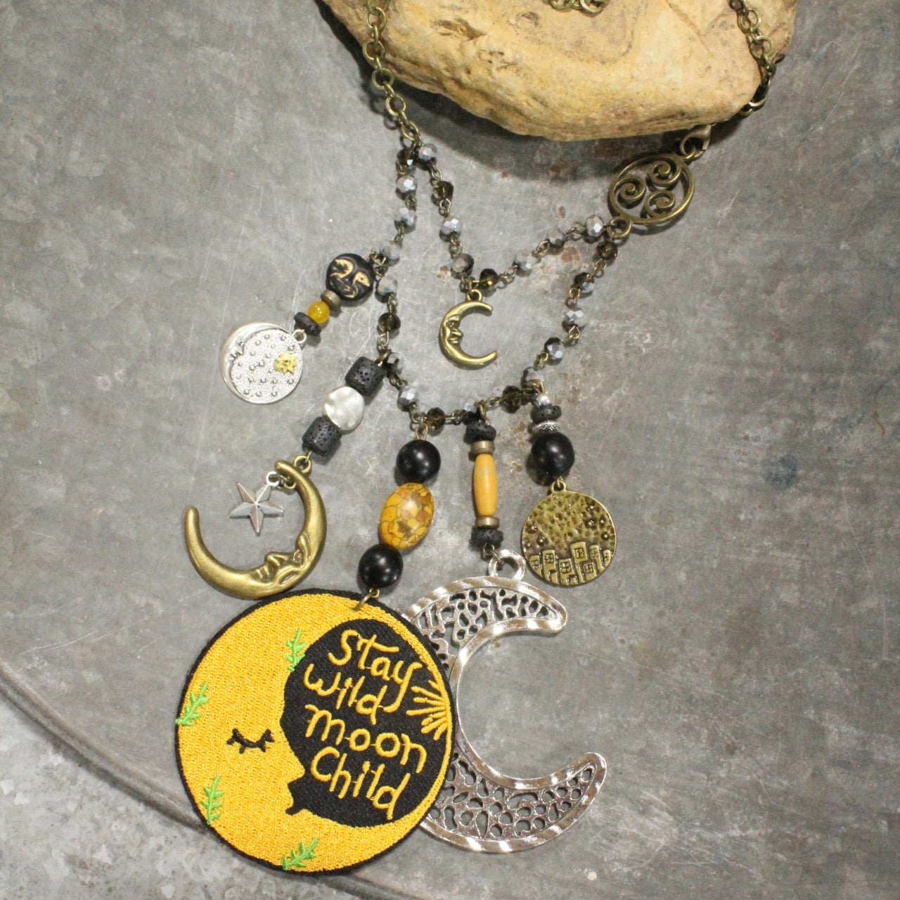 STAY WILD MOON CHILD... Charm'd Necklace