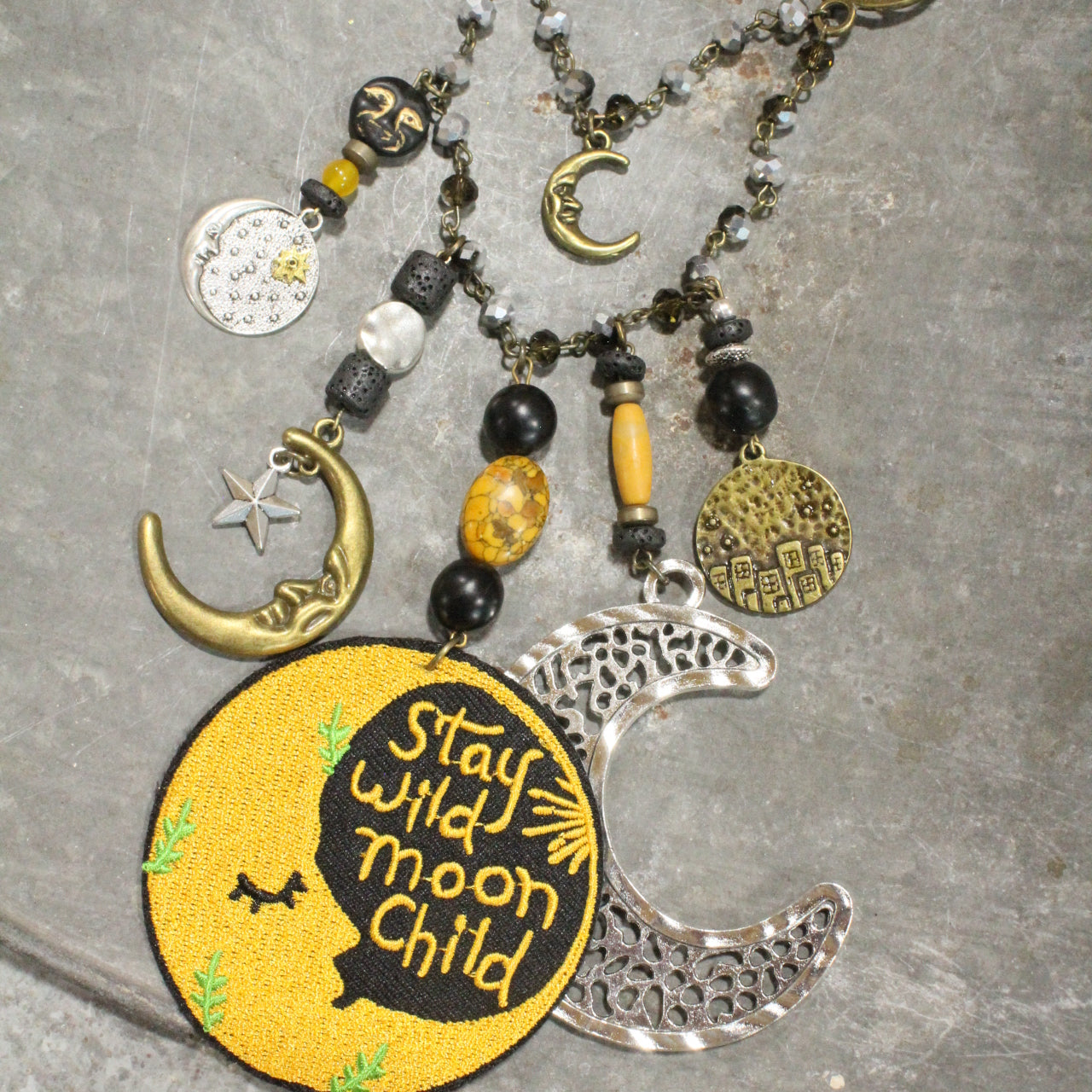 STAY WILD MOON CHILD... Charm'd Necklace