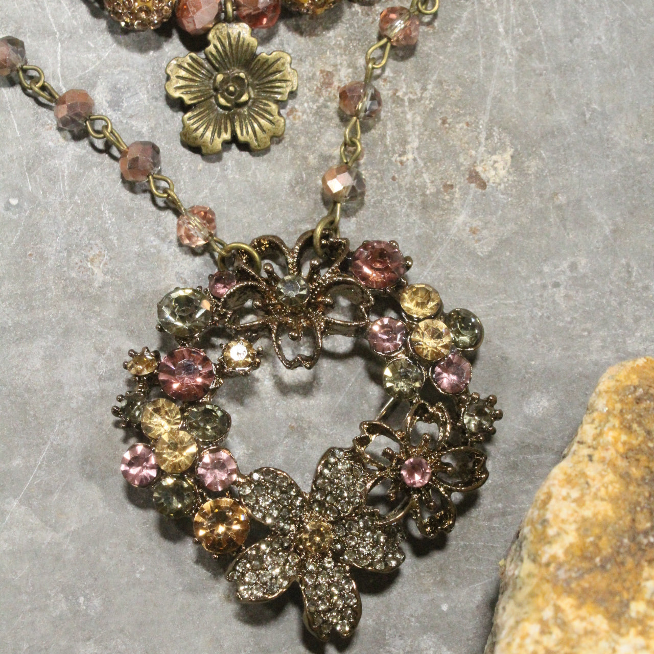 Ready For Blooms Blush Layered Necklace