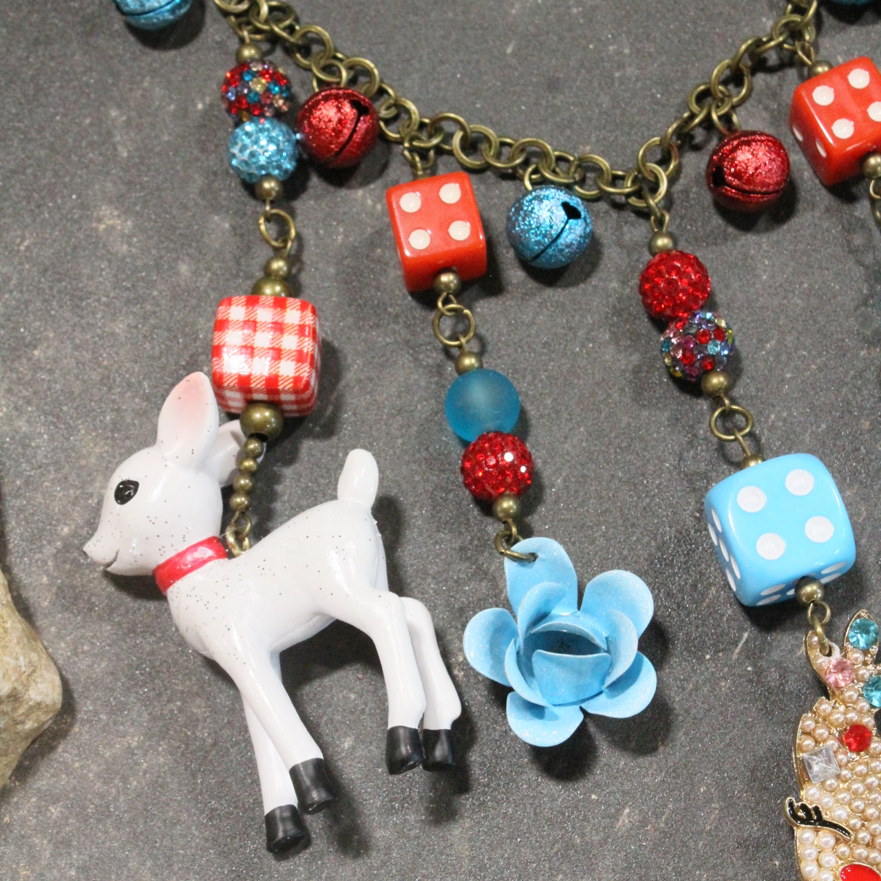 Dazzling Deer Charm'd Necklace