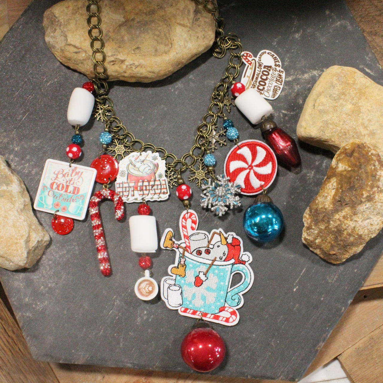Baby It's Cold Outside Snowman Charm'd Necklace