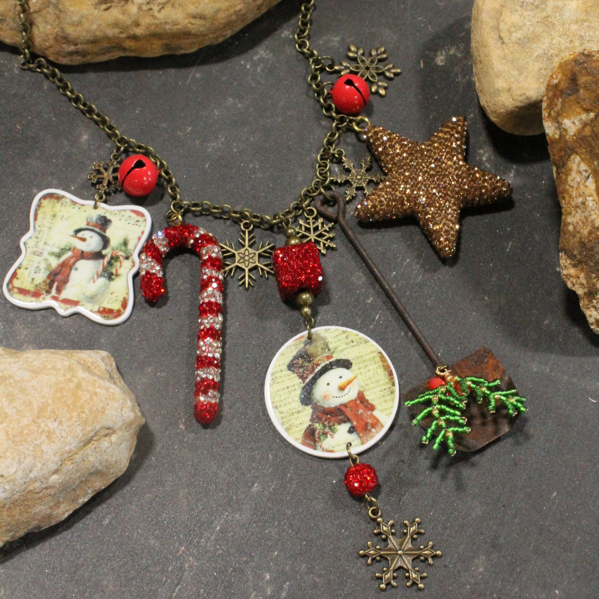 Let's Build A Snowman Charm'd Necklace