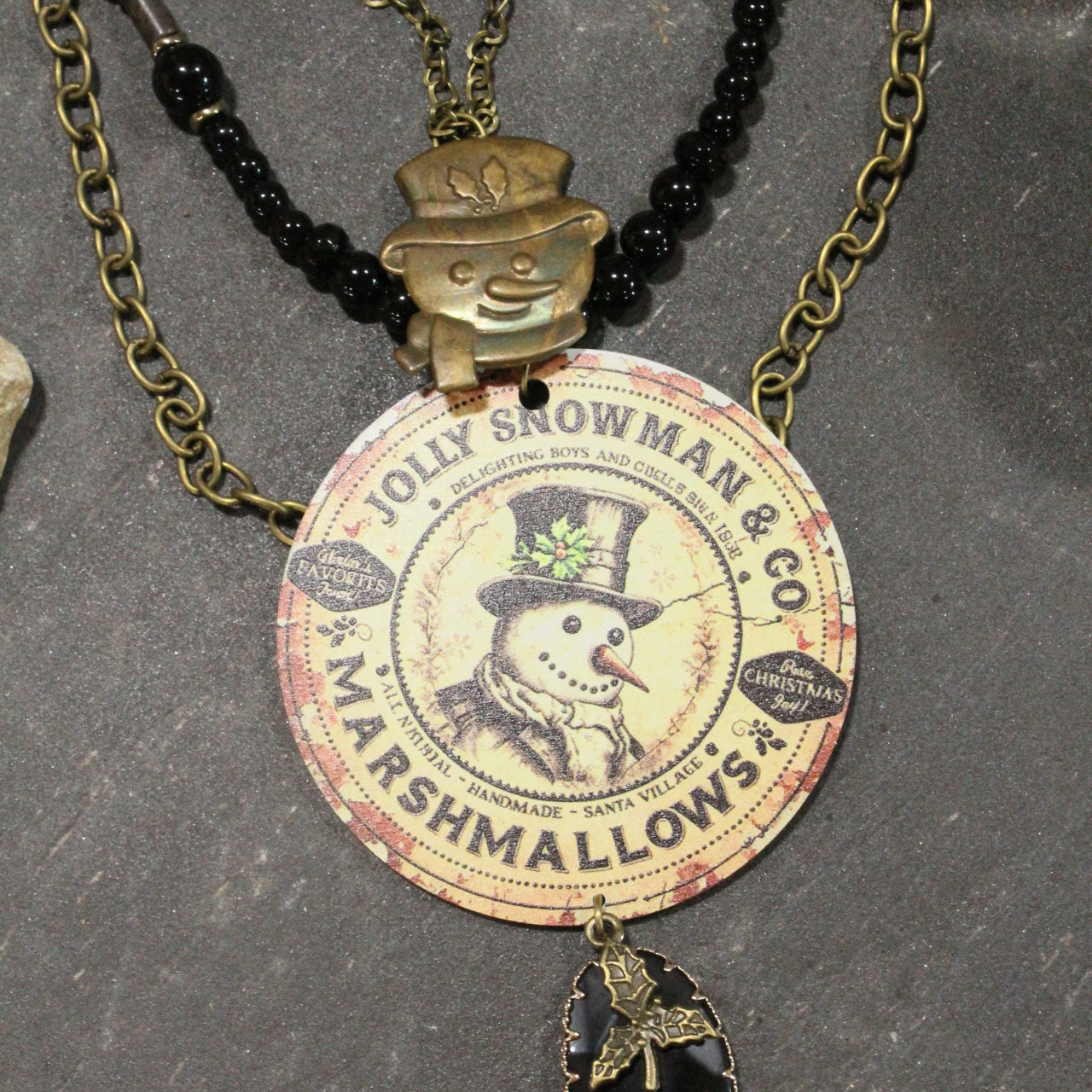 Jolly Snowman And Co. Layered Necklace