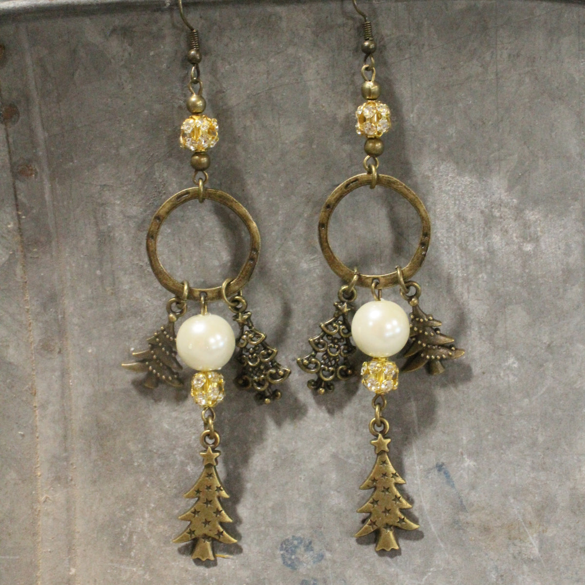 Winter Wonderland Christmas Charm'd Dangle Earrings