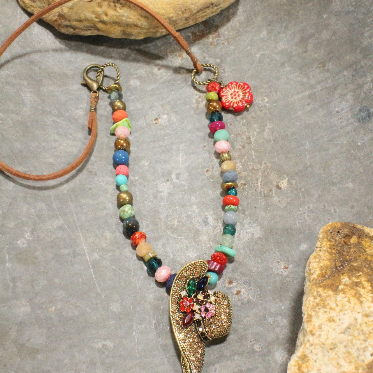 Hats Off To Summer Time Pendant Necklace