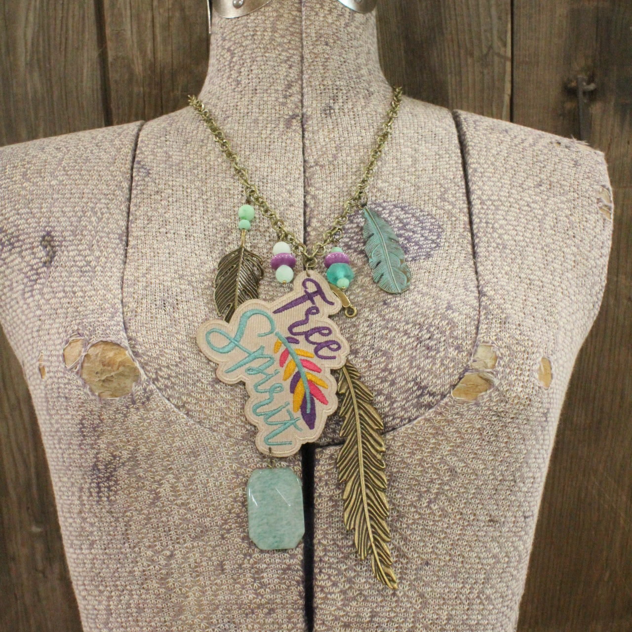 Free Spirit, Feather Lovin' Charm'd Necklace