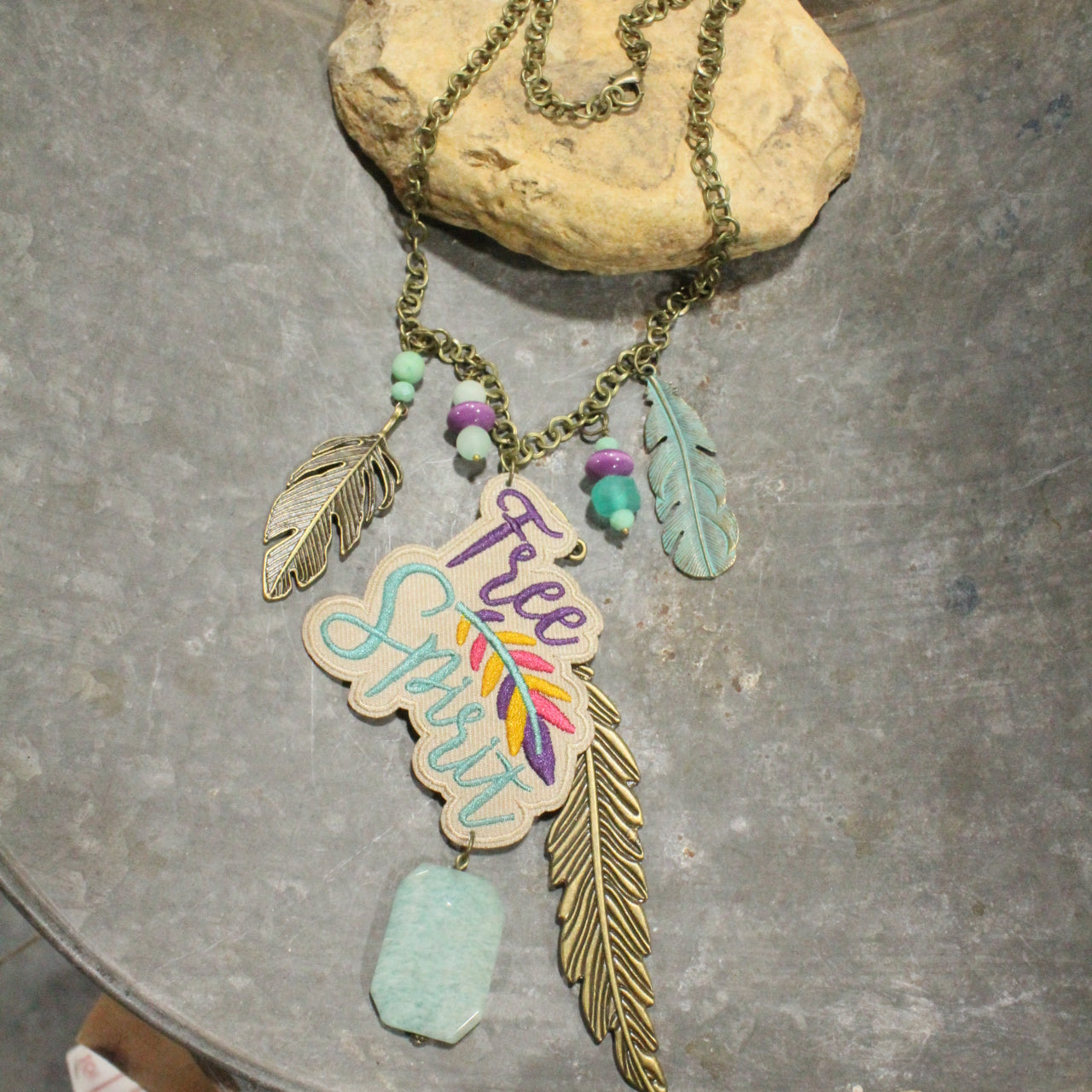 Free Spirit, Feather Lovin' Charm'd Necklace