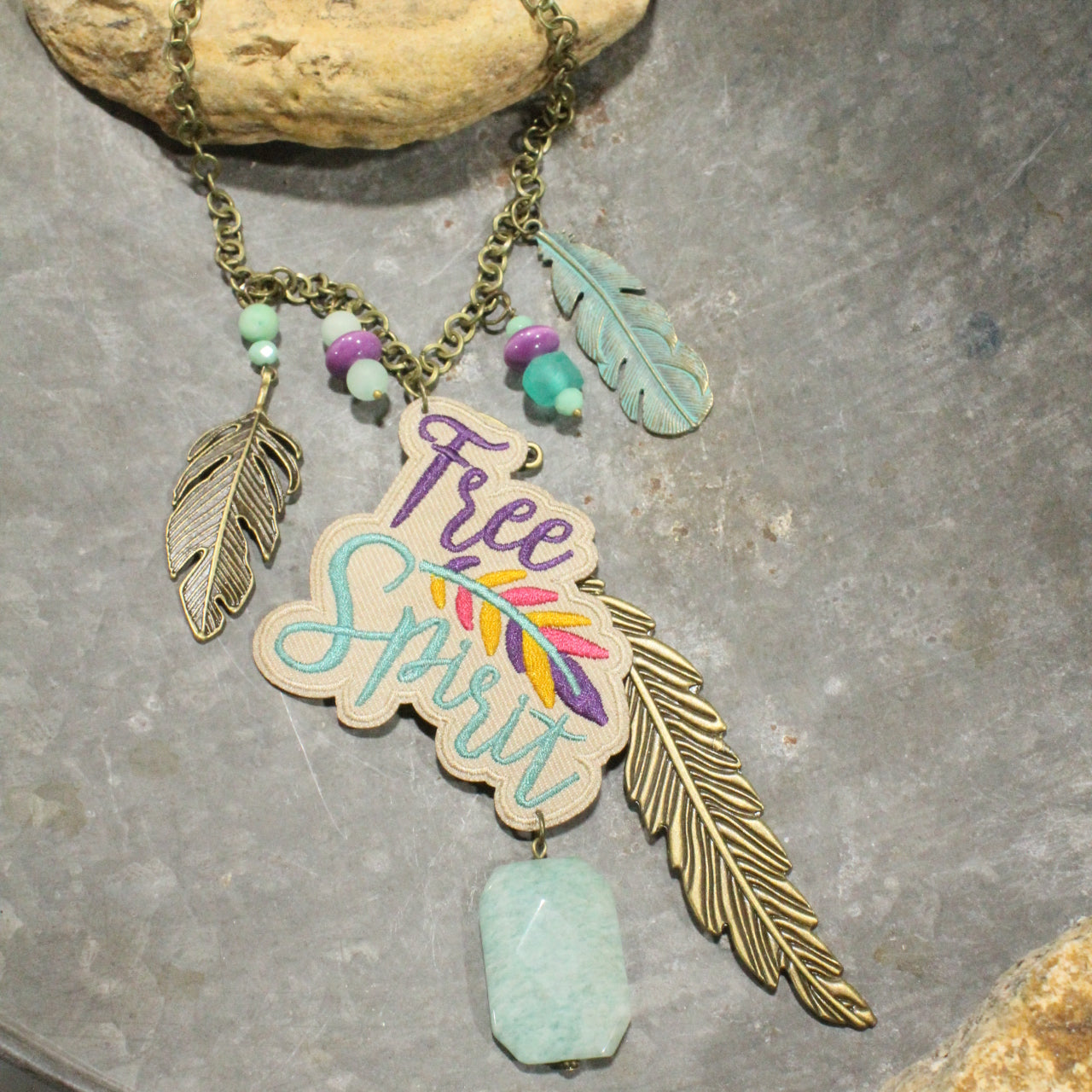 Free Spirit, Feather Lovin' Charm'd Necklace