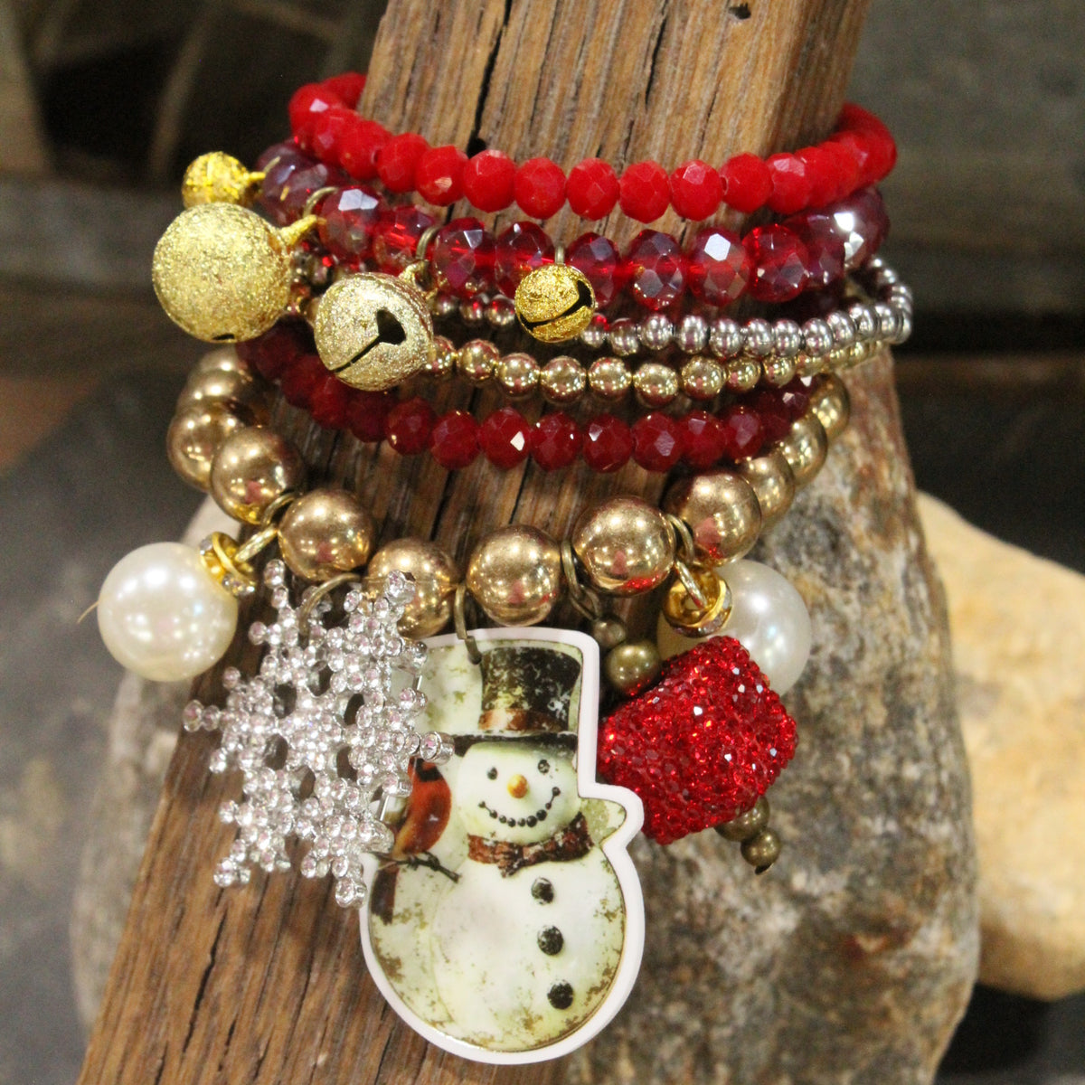 Snowflake Winter Charm'd Bracelet Set