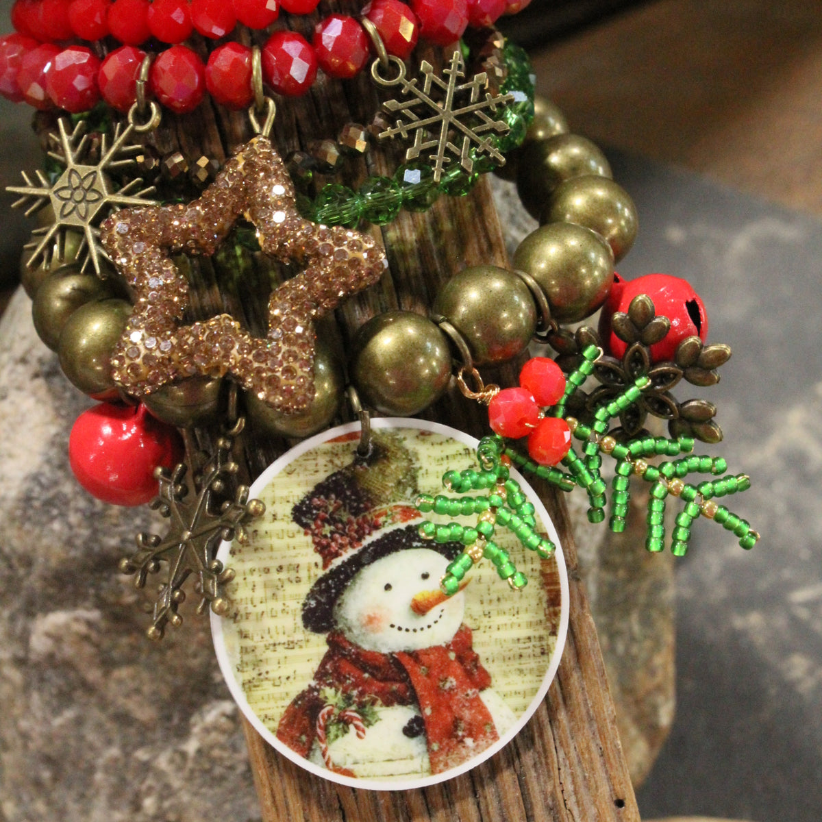 Let's Build A Snowman Charm'd Bracelet Set