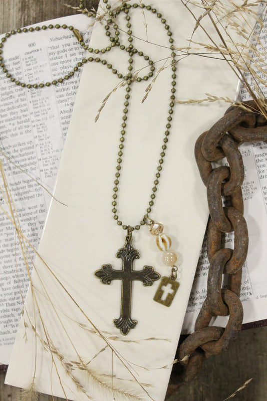 Glorious Morning Cross Necklace