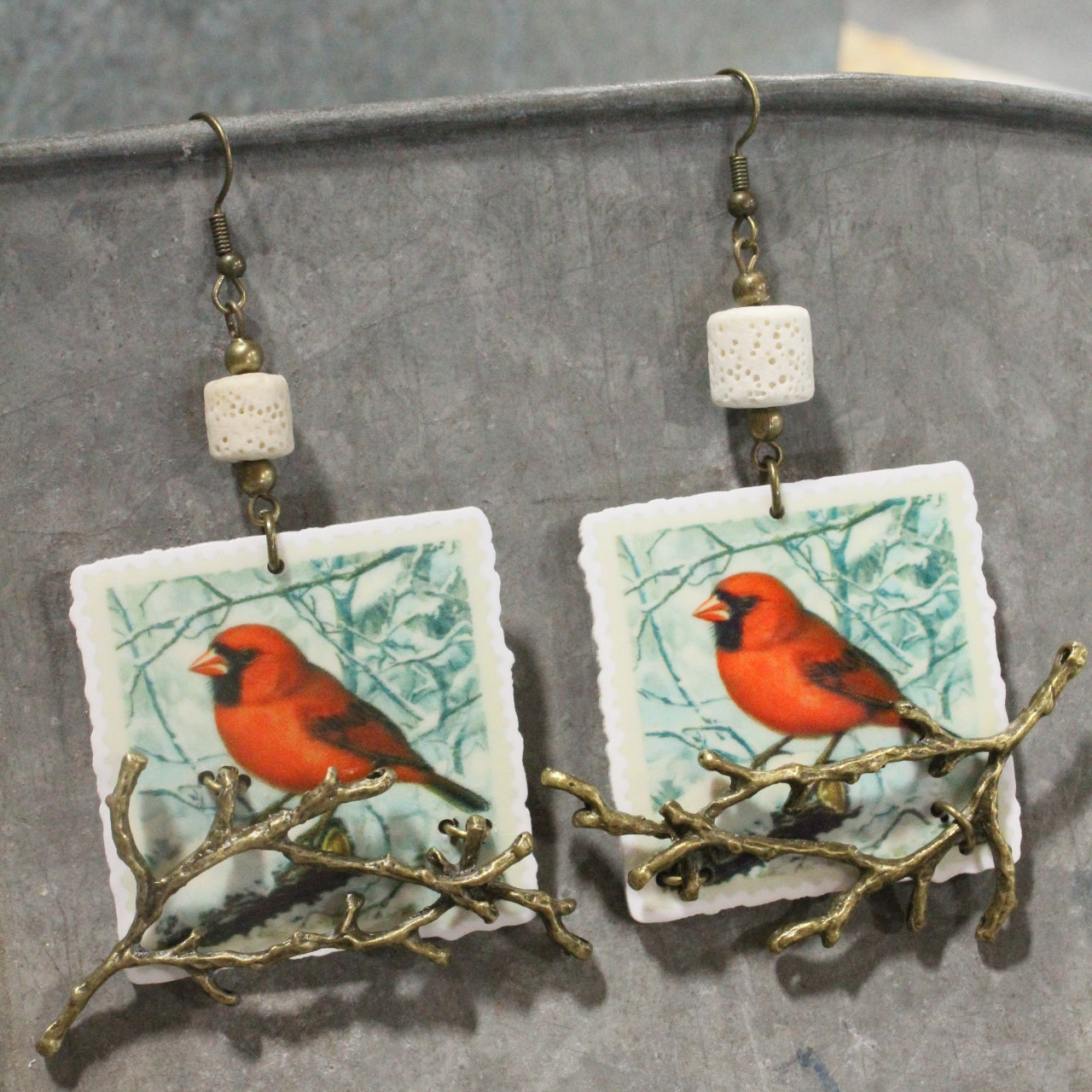 Branch Sitters Dangle Earrings