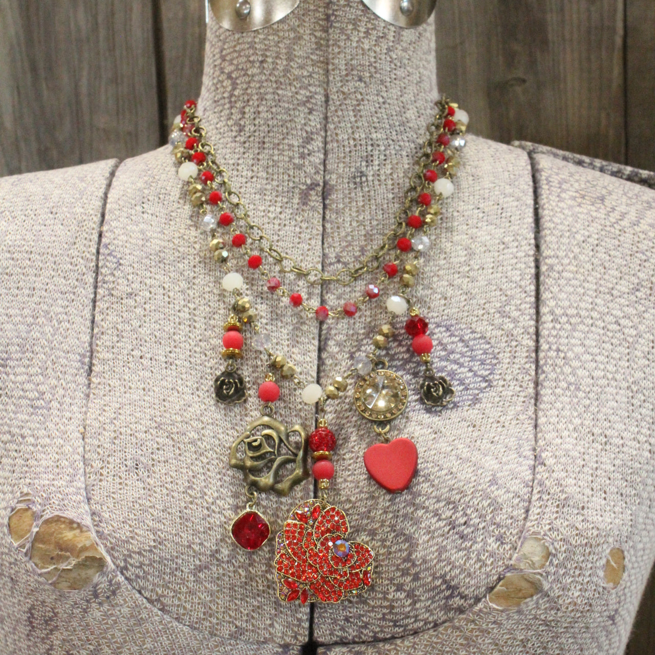 Just Give Her Your Heart Layered Necklace