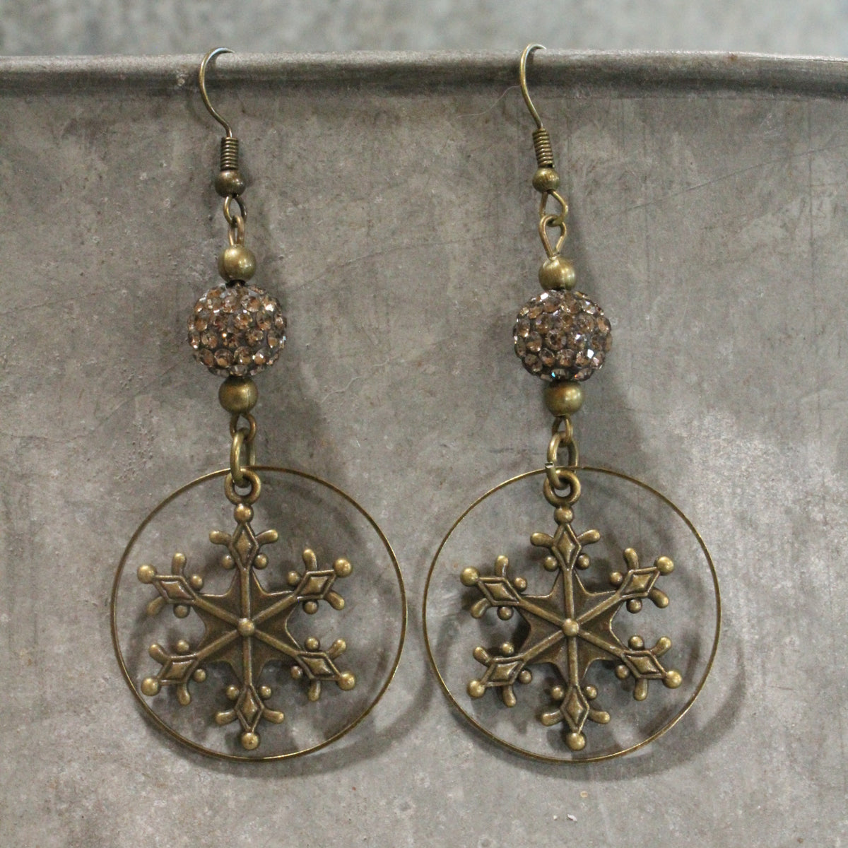 Dazzled With Snowflake Dangle Earrings