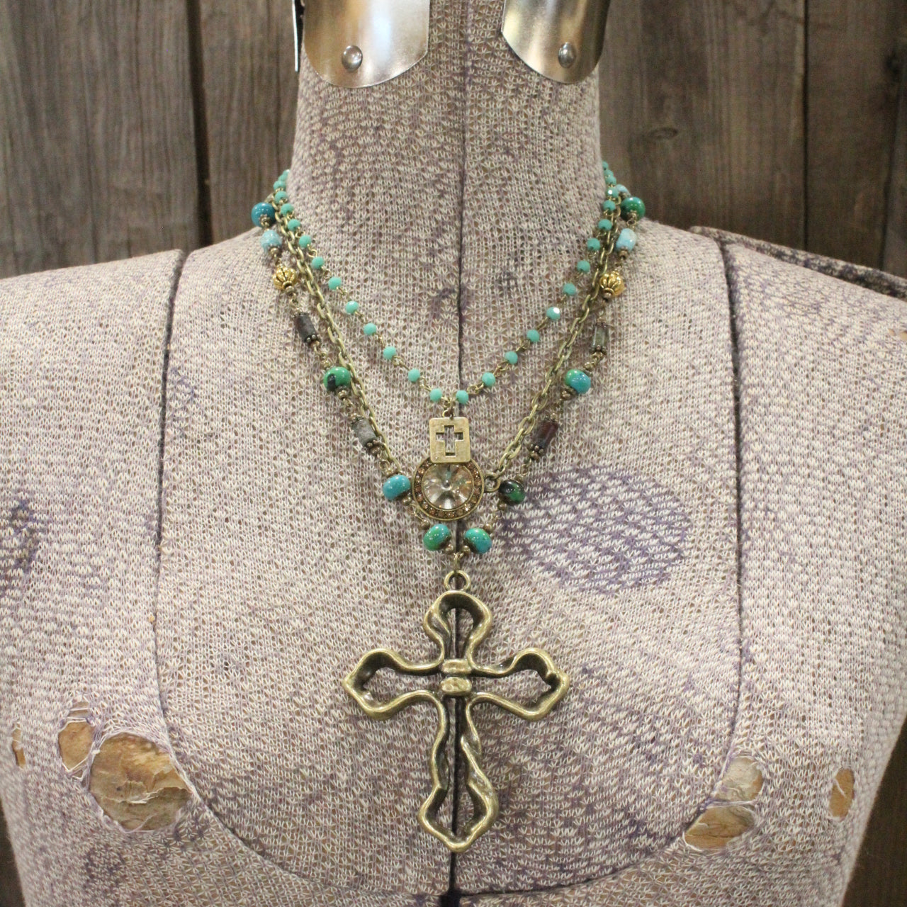 Charming Bohemian Jade Stone Layered Necklace