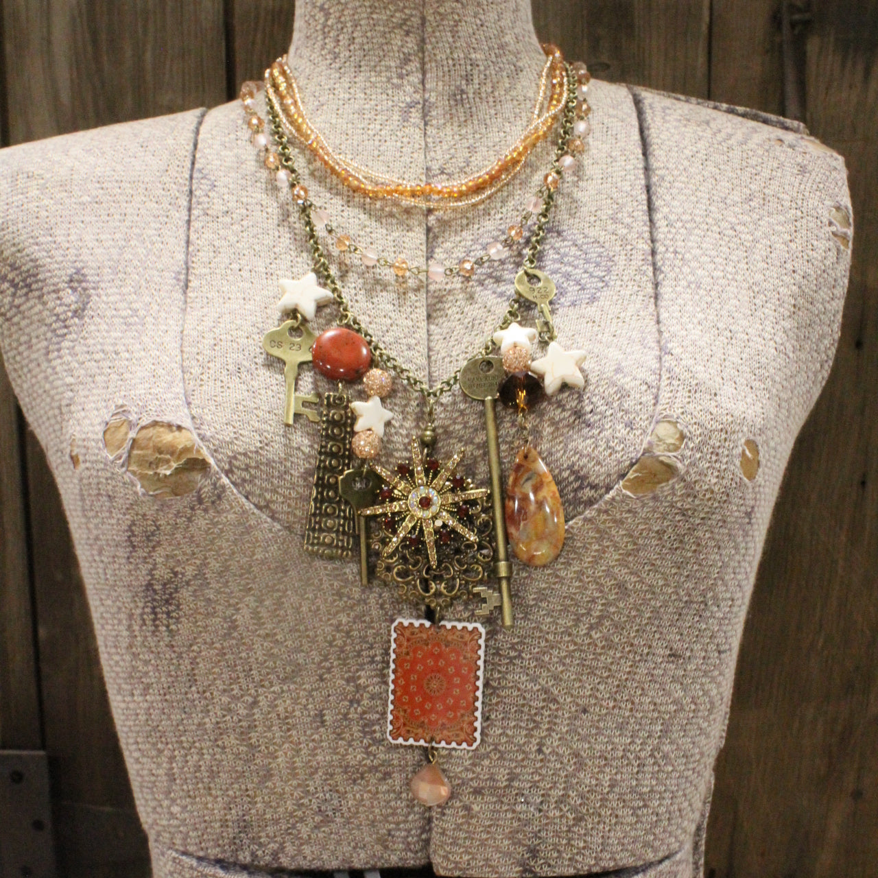 Cowgirl Neckerchief Charm'd Necklace