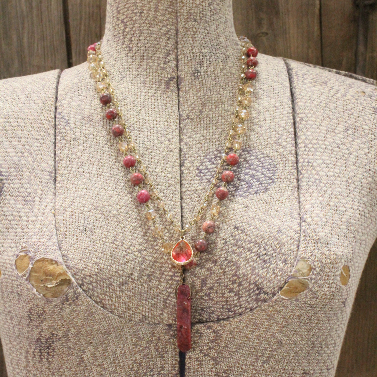 Best In Show Cherry Stone Layered Necklace