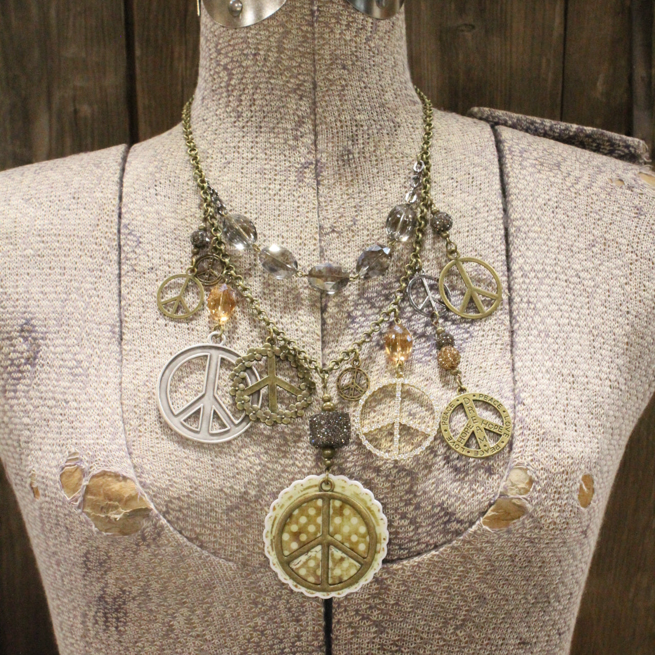 Peace & Polka Dots Charm'd Necklace