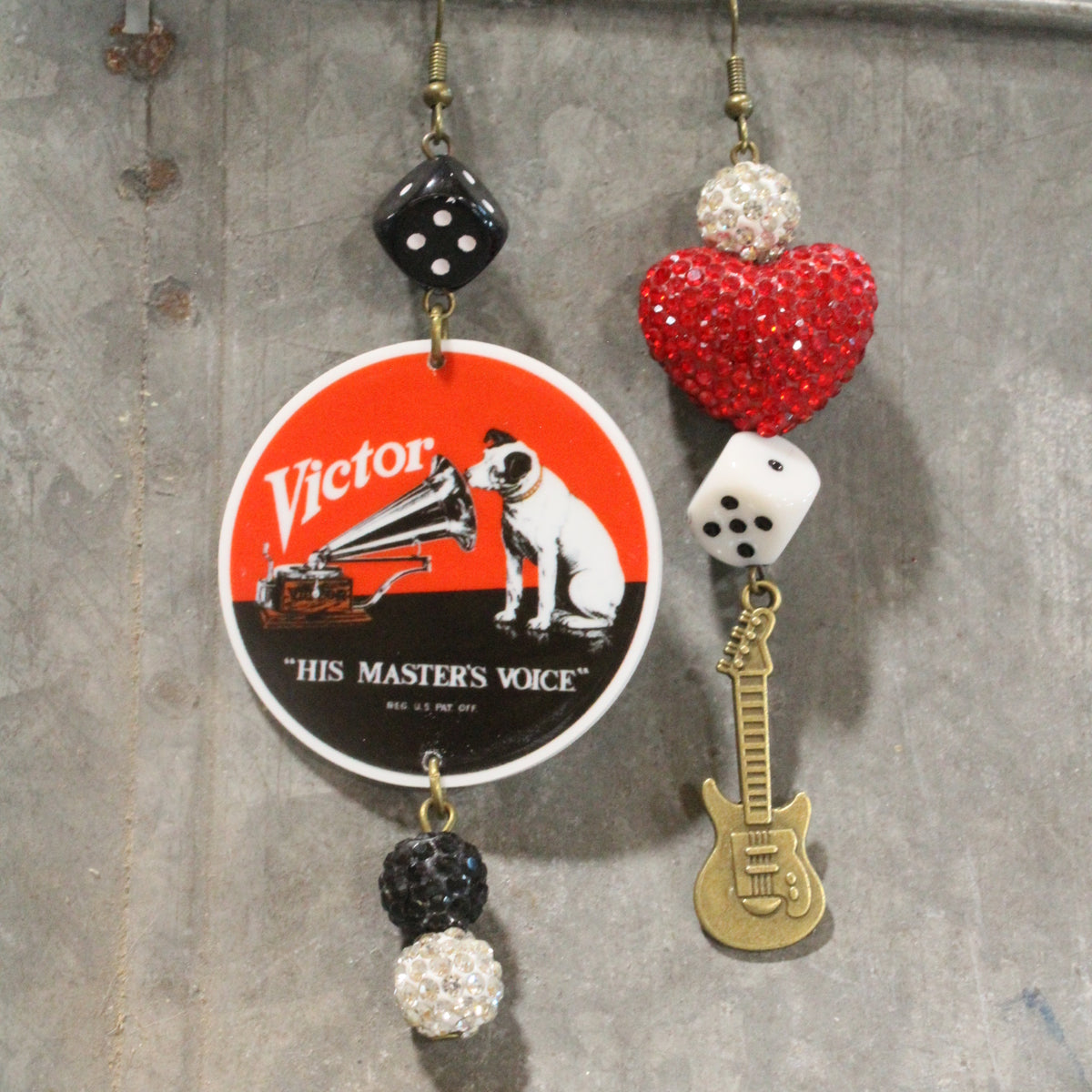 Elvis A Chart Topper Dangle Earrings