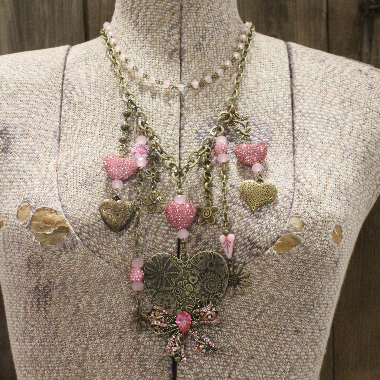 Beating Heart Charm'd Necklace