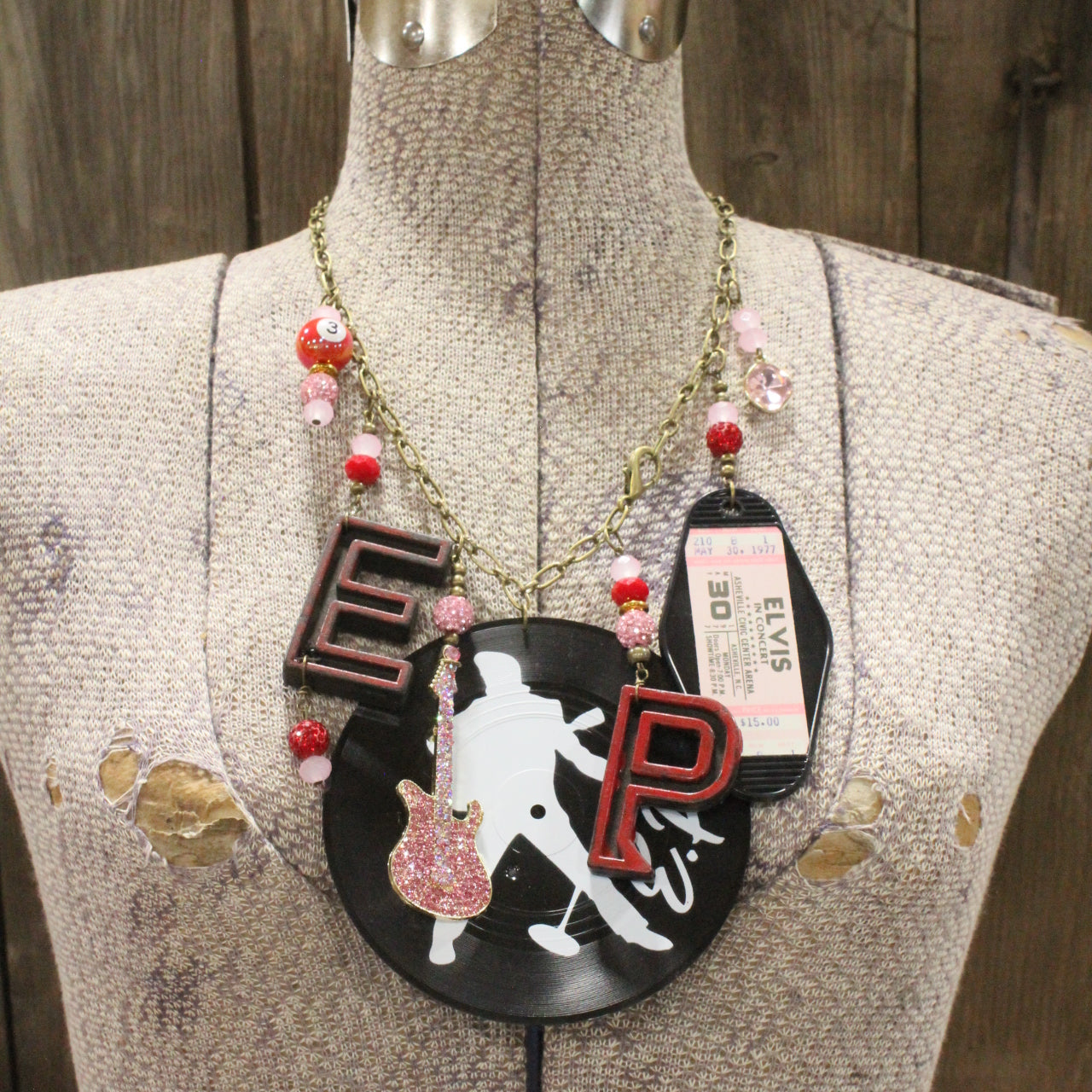 Elvis Presley Rock N Roll Charm'd Necklace