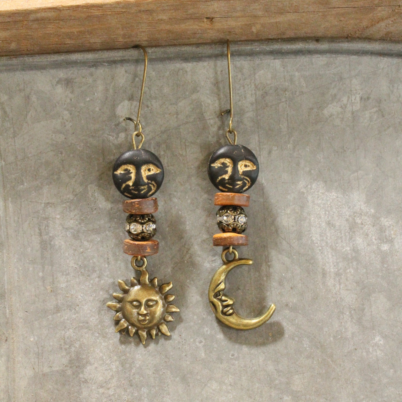 I'm Watching You Moon Dangle Earrings