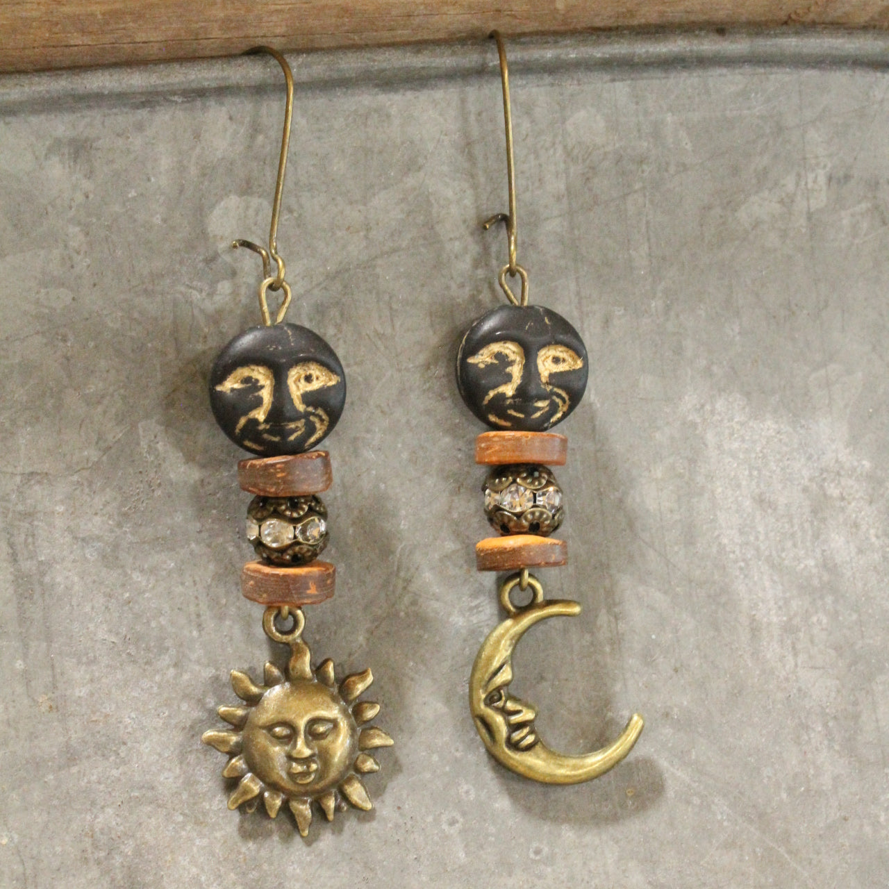 I'm Watching You Moon Dangle Earrings